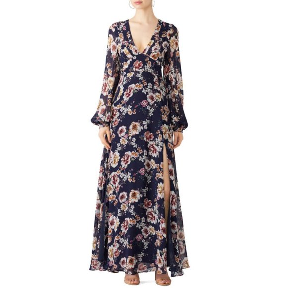 Nicholas Garden Rose Maxi Dress - Picture 1 of 4